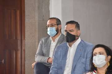 La presentación del Plan de Reactivación Económica y Social de Telde tuvo lugar este lunes en la ermita de San Pedro Mártir (Foto Francisco Javier Santana)